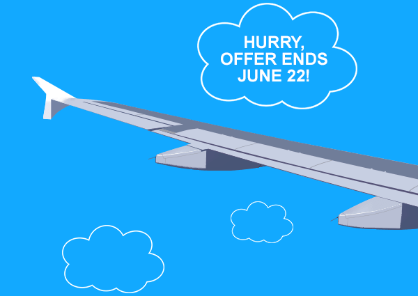 Hurry, offer ends June 22