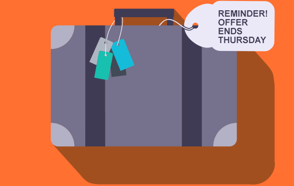 Reminder! Offer ends Thursday